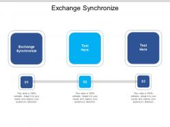 Exchange synchronize ppt powerpoint presentation layouts brochure cpb