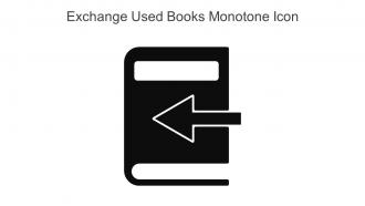 Exchange Used Books Monotone Icon In Powerpoint Pptx Png And Editable Eps Format