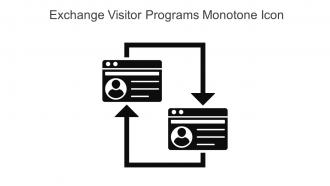 Exchange Visitor Programs Monotone Icon In Powerpoint Pptx Png And Editable Eps Format