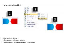 Exchanging information 2 sides comparision using arrows inwards powerpoint templates 0712