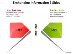 Exchanging information 2 sides powerpoint slides presentation diagrams templates