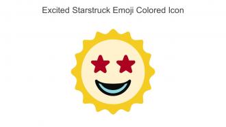 Excited Starstruck Emoji Colored Icon In Powerpoint Pptx Png And Editable Eps Format