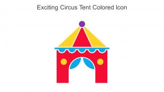 Exciting Circus Tent Colored Icon In Powerpoint Pptx Png And Editable Eps Format