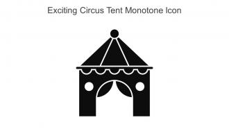 Exciting Circus Tent Monotone Icon In Powerpoint Pptx Png And Editable Eps Format