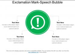 Exclamation mark speech bubble