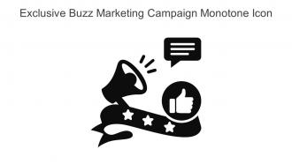Exclusive Buzz Marketing Campaign Monotone Icon In Powerpoint Pptx Png And Editable Eps Format