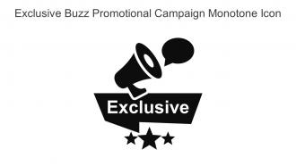 Exclusive Buzz Promotional Campaign Monotone Icon In Powerpoint Pptx Png And Editable Eps Format