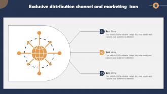 Exclusive Distribution Channel And Marketing Icon