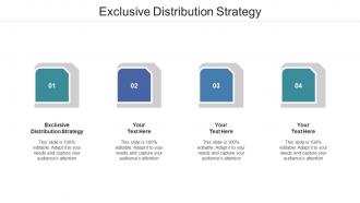 Exclusive Distribution Strategy Ppt Powerpoint Presentation Diagram Images Cpb