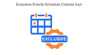 Exclusive Events Schedule Colored Icon In Powerpoint Pptx Png And Editable Eps Format