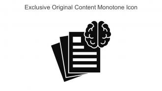 Exclusive Original Content Monotone Icon In Powerpoint Pptx Png And Editable Eps Format
