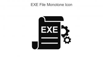 Exe File Monotone Icon In Powerpoint Pptx Png And Editable Eps Format