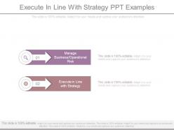 Execute in line with strategy ppt examples