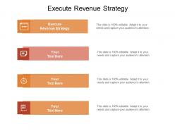 Execute revenue strategy ppt powerpoint presentation infographic template maker cpb