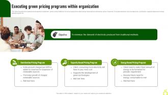 Executing Green Pricing Programs Within Green Advertising Campaign Launch Process MKT SS V