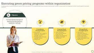 Executing Green Pricing Programs Within Organization Boosting Brand Image MKT SS V