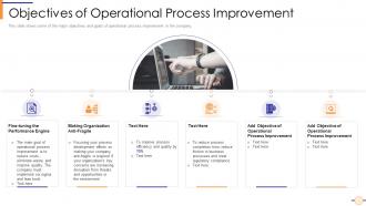 Executing operational efficiency plan to enhance quality objectives of operational process improvement