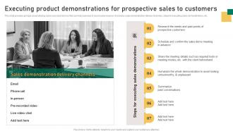 Executing Product Demonstrations For Prospective Sales Implementation Guidelines For Sales MKT SS V