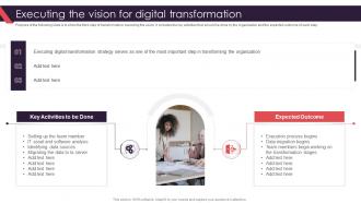 Executing The Vision For Digital Transformation Organization Transformation Management