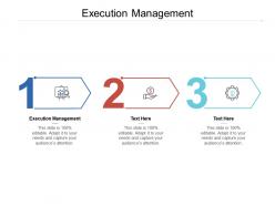 Execution management ppt powerpoint presentation icon background cpb