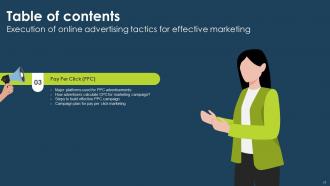 Execution Of Online Advertising Tactics For Effective Marketing Powerpoint Presentation Slides Idea Slides