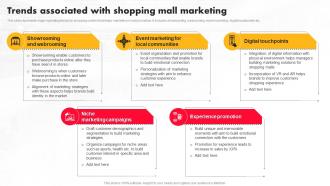Execution Of Shopping Mall Trends Associated With Shopping Mall Marketing MKT SS