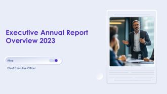 Executive Annual Report Overview 2023 PPT Presentation AT