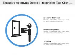 Executive approvals develop integration test client executive decision