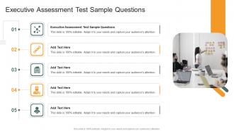 Executive Assessment Test Sample Questions In Powerpoint And Google Slides Cpb