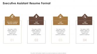 Executive Assistant Resume Format In Powerpoint And Google Slides Cpb
