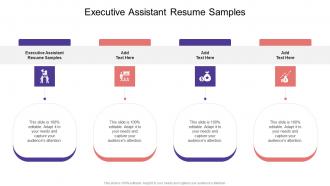 Executive Assistant Resume Samples In Powerpoint And Google Slides Cpb
