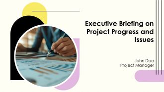 Executive Briefing On Project Progress And Issues PPT Template AT