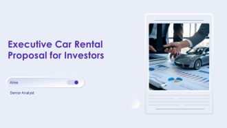 Executive Car Rental Proposal For Investors PPT Mockup AT