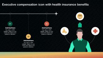 Executive Compensation Icon With Health Insurance Benefits