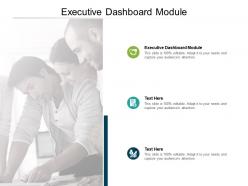 Executive dashboard module ppt powerpoint presentation outline good cpb