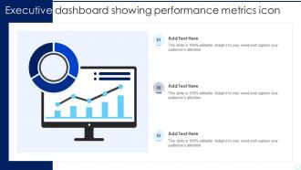 Executive Dashboard Showing Performance Metrics Icon