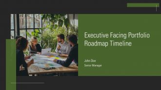 Executive Facing Portfolio Roadmap Timeline PPT Designs AT
