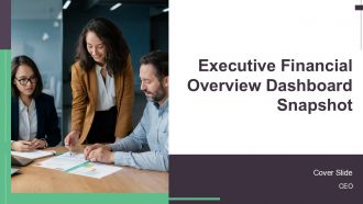 Executive Financial Overview Dashboard Snapshot PPT Graphics AT