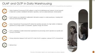 Executive Information System OLAP And OLTP In Data Warehousing