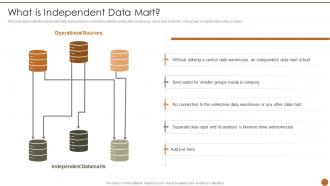 Executive Information System What Is Independent Data Mart Ppt Slides Layout