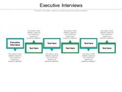 Executive interviews ppt powerpoint presentation summary backgrounds cpb