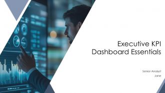 Executive KPI Dashboard Essentials PPT Sample AT