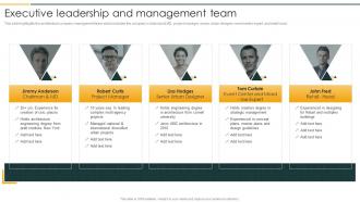 Executive Leadership And Management Team Architecture Company Profile