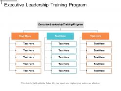 Executive leadership training program ppt powerpoint presentation layouts infographic template cpb