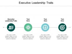 Executive leadership traits ppt powerpoint presentation slides smartart cpb