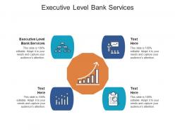 Executive level bank services ppt powerpoint presentation infographics graphics download cpb