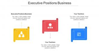 Executive Positions Business Ppt Powerpoint Presentation Inspiration Design Ideas Cpb