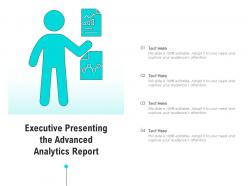 Executive presenting the advanced analytics report