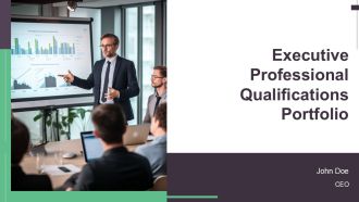 Executive Professional Qualifications Portfolio PPT Information AT