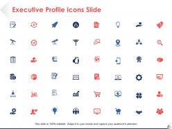 Executive profile icons slide strategy ppt powerpoint presentation file tips